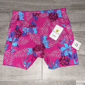EUC Body Glove Floral Bike Shorts